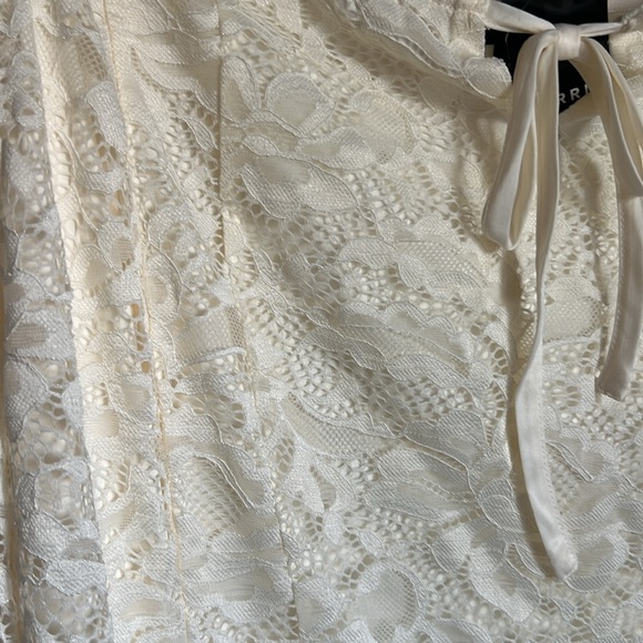 Torrid Stretch Lace Off Shoulder Corset Seamed Long Sleeve Top - Picture 7 of 9